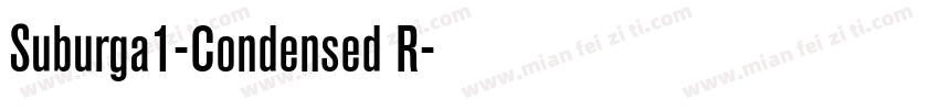 Suburga1-Condensed R字体转换